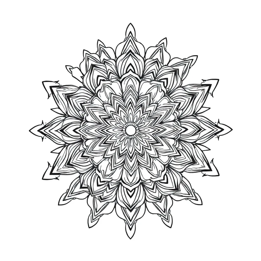 Mandalas coloring page
