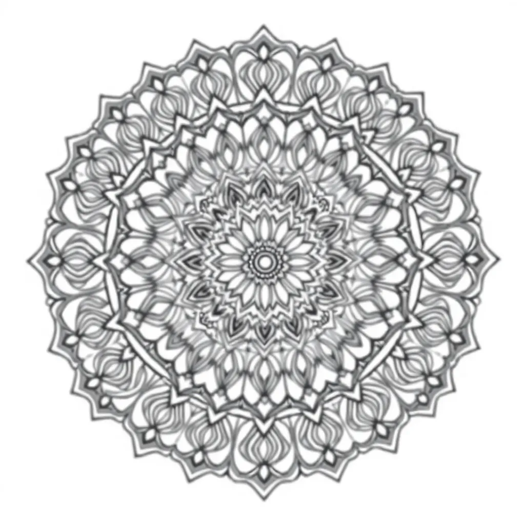 Mandalas coloring page
