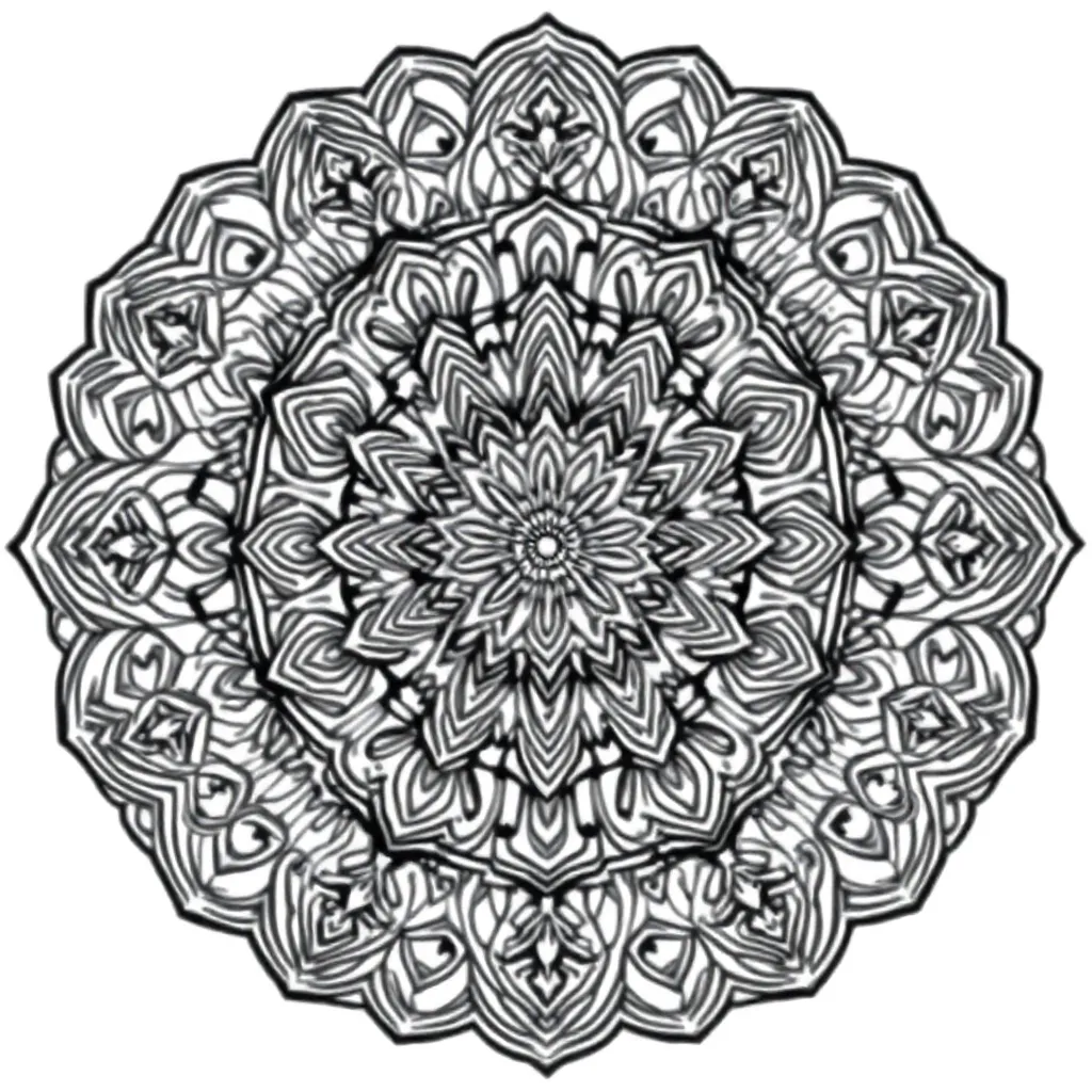 Mandalas coloring page