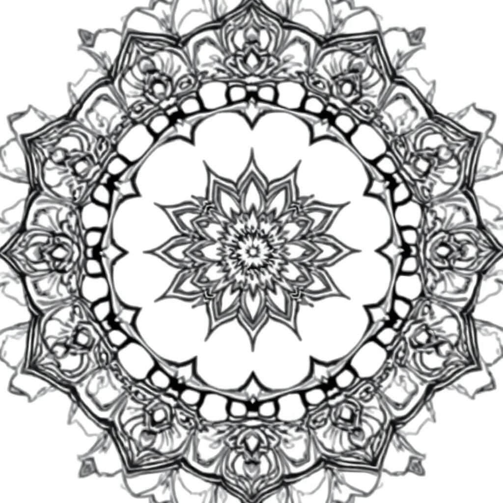 Mandalas coloring page