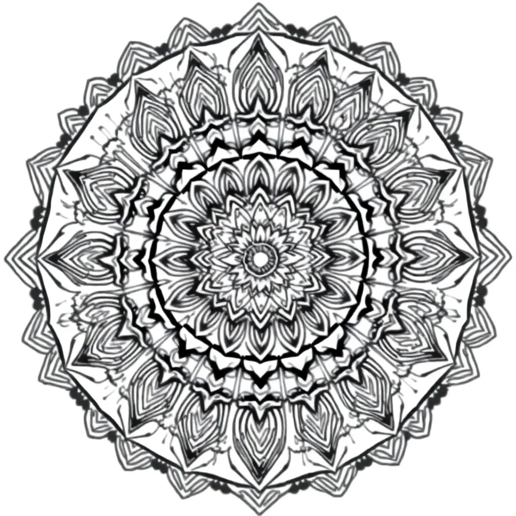Mandalas coloring page