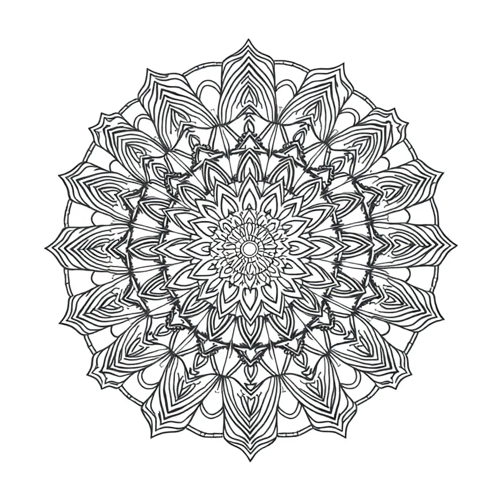 Mandalas coloring page