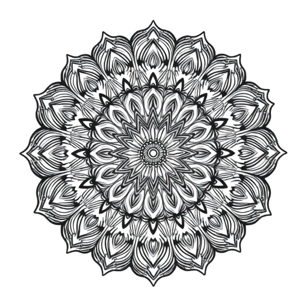 Mandalas coloring page
