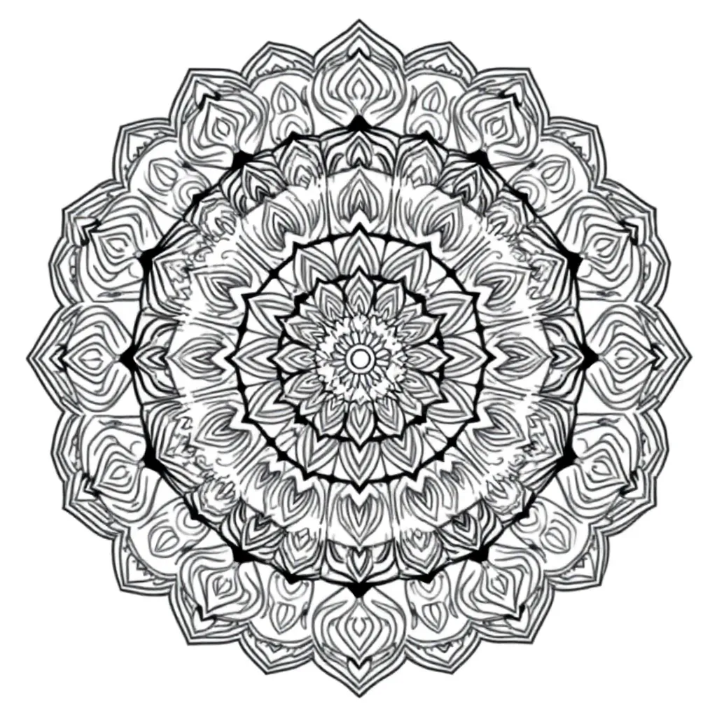 Mandalas coloring page
