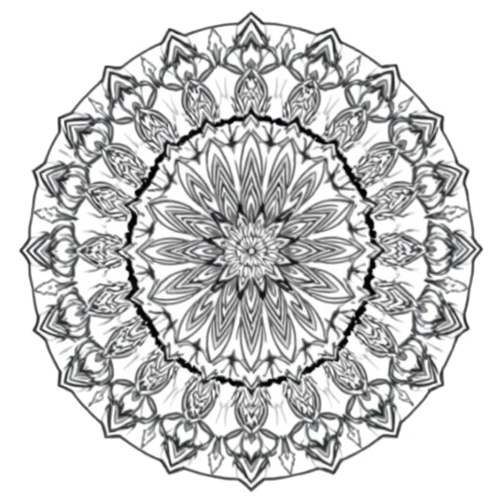 Mandalas coloring page