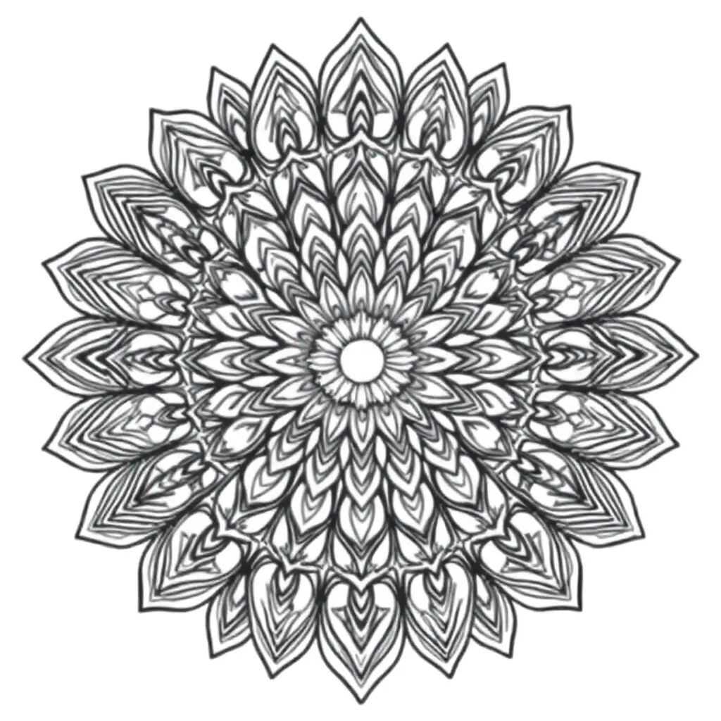 Mandalas coloring page