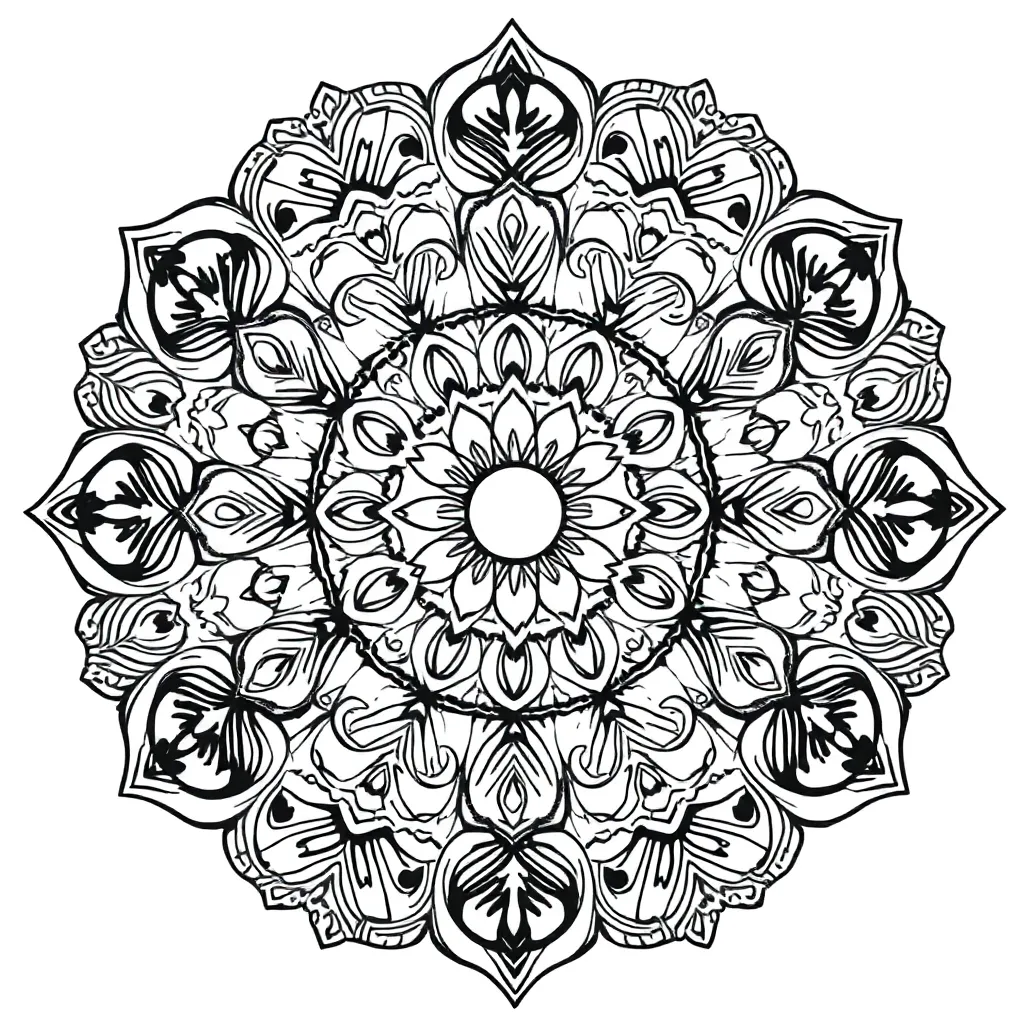 Mandalas coloring page
