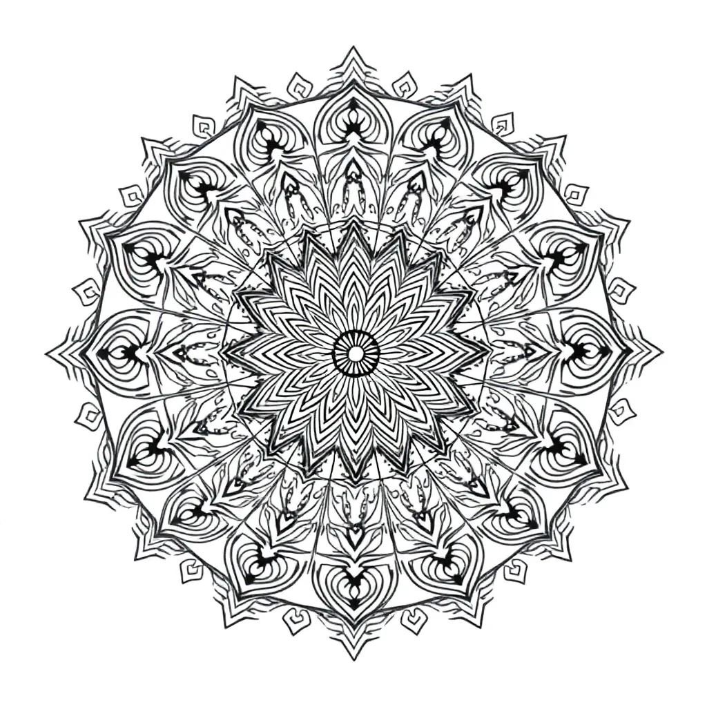 Mandalas coloring page