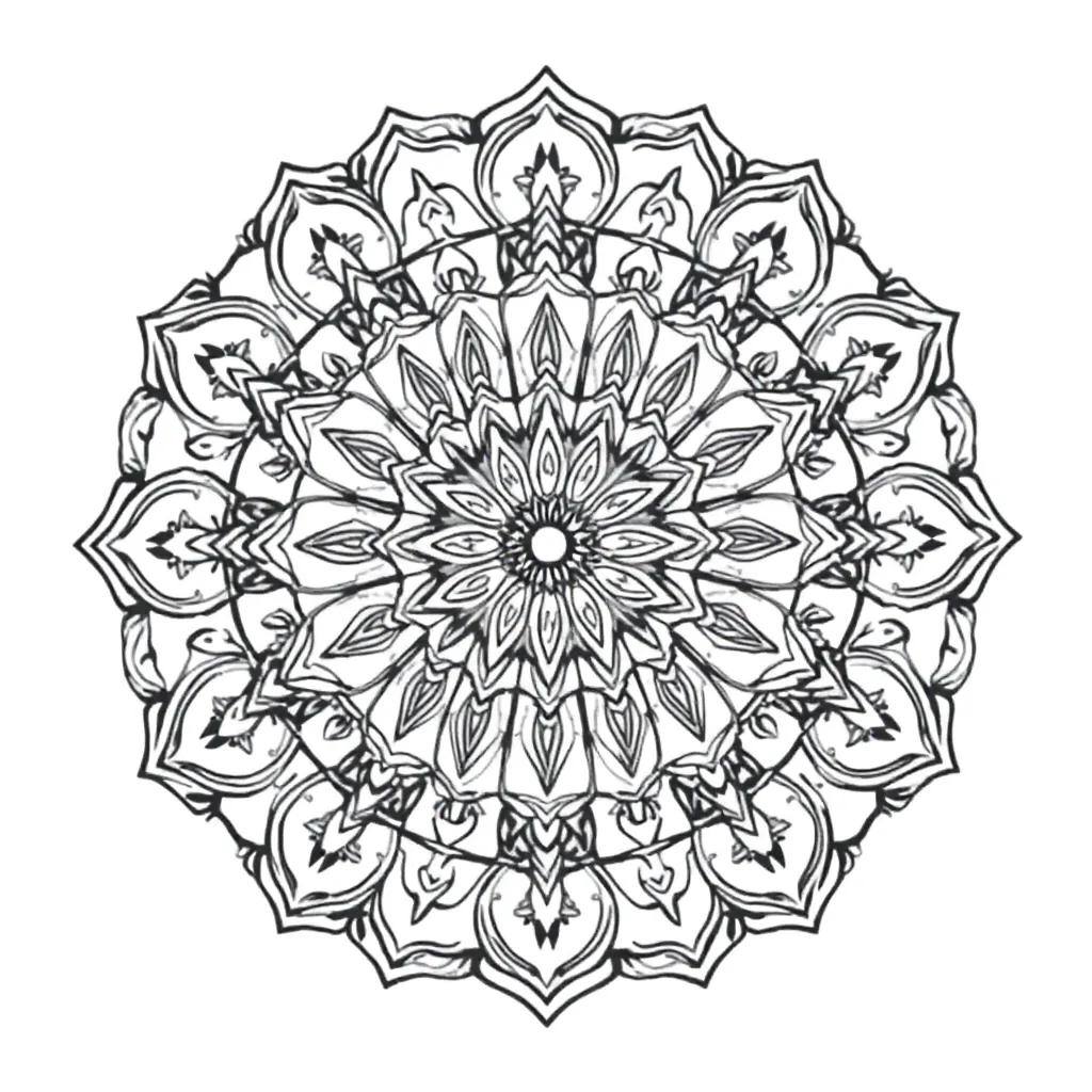 Mandalas coloring page