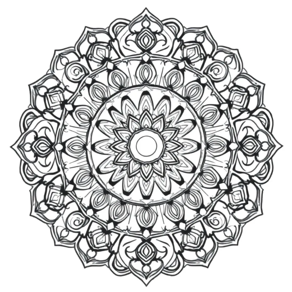 Mandalas coloring page