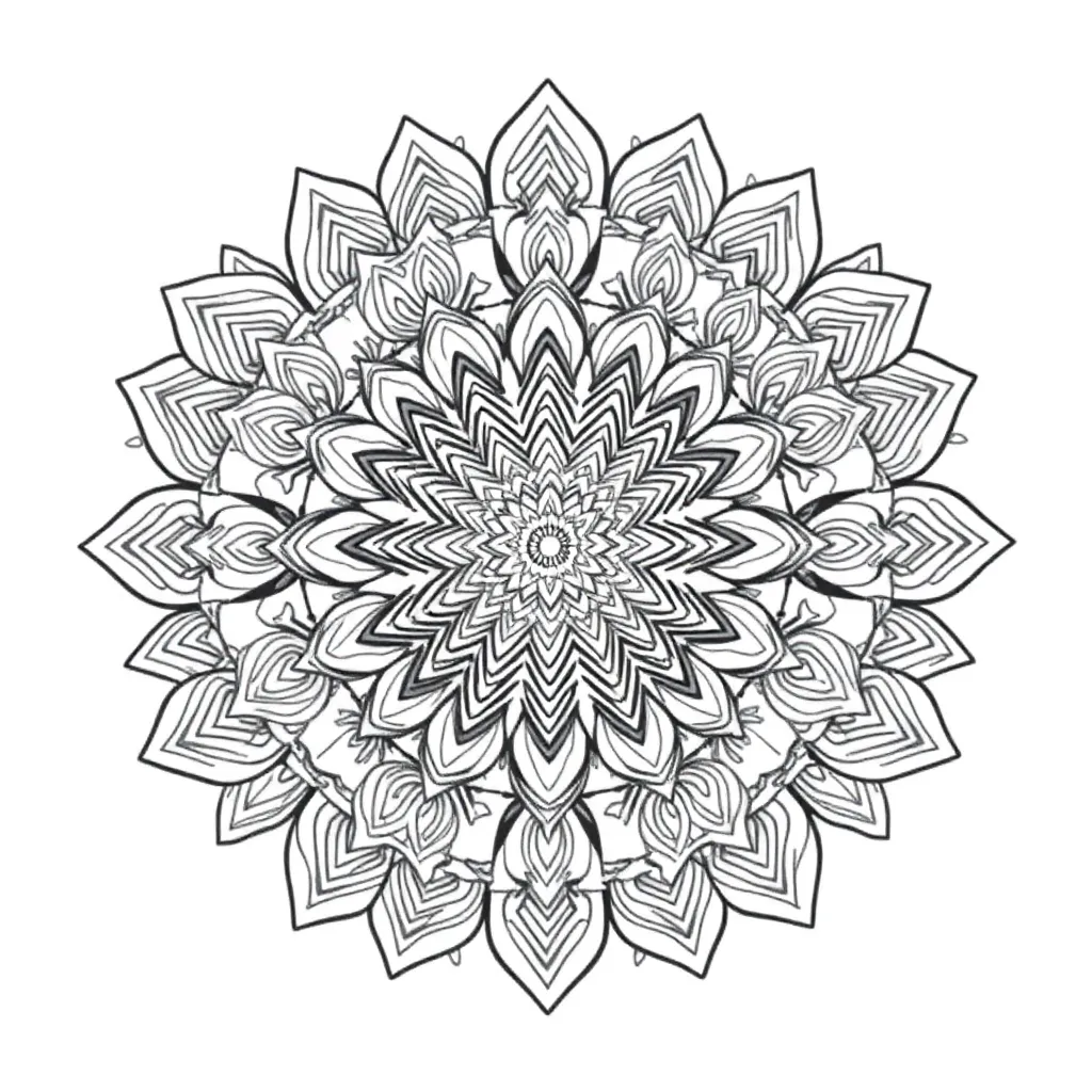 Mandalas coloring page