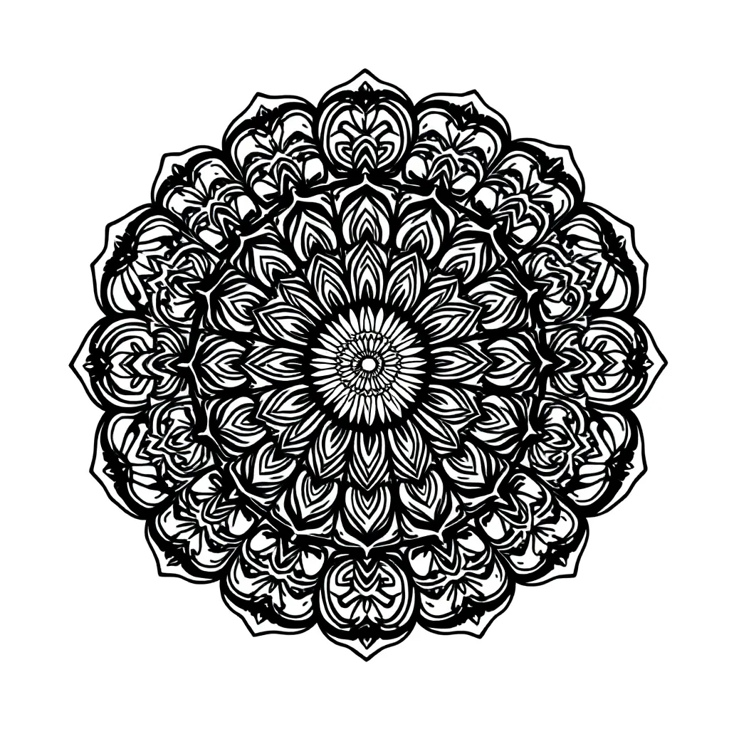 Mandalas coloring page