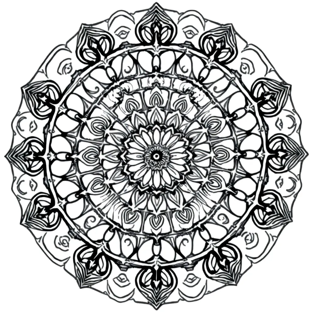Mandalas coloring page