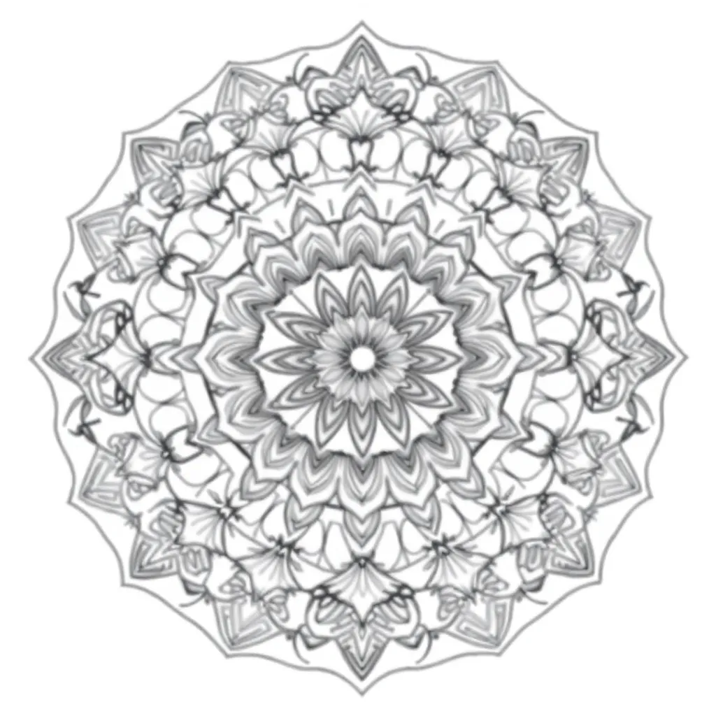 Mandalas coloring page