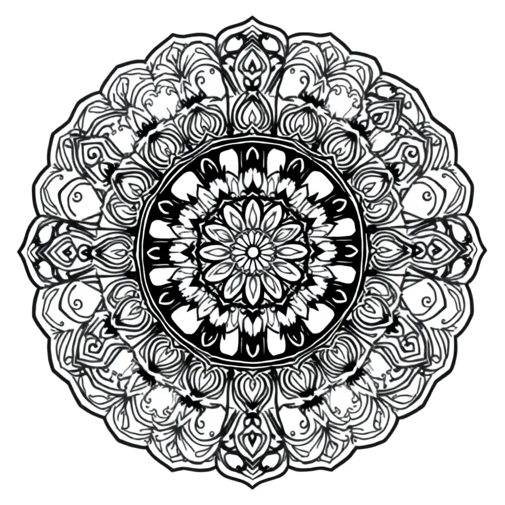 Mandalas coloring page