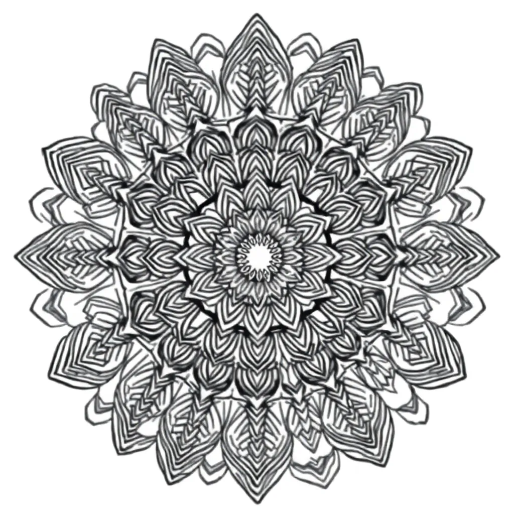 Mandalas coloring page