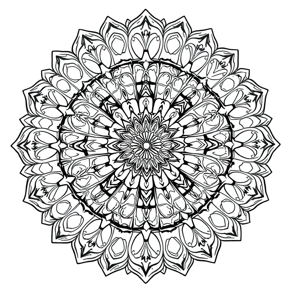 Mandalas coloring page