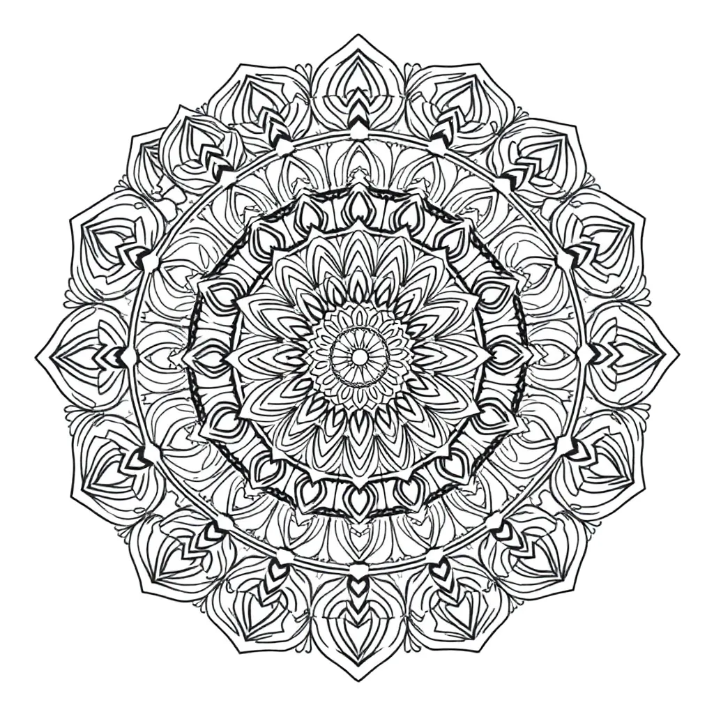 Mandalas coloring page