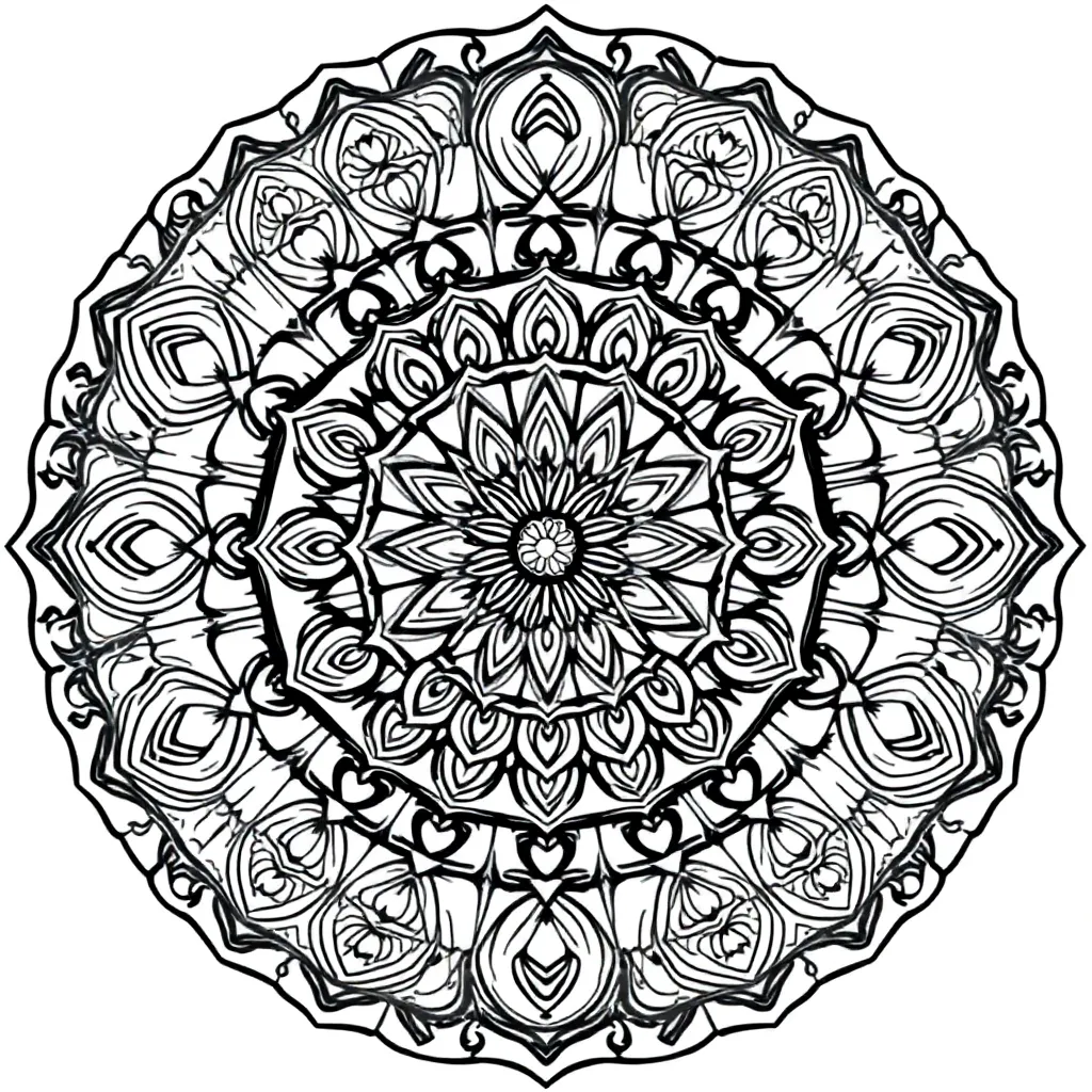 Mandalas coloring page
