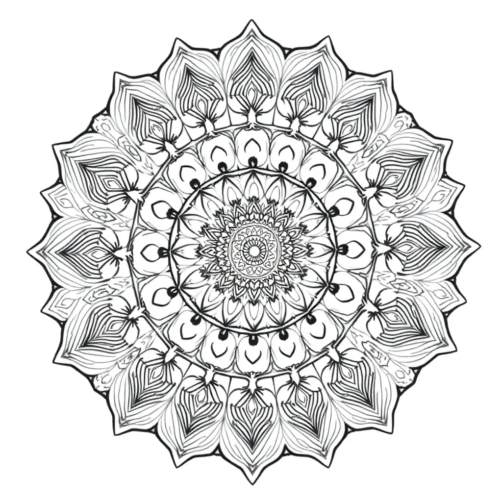 Mandalas coloring page