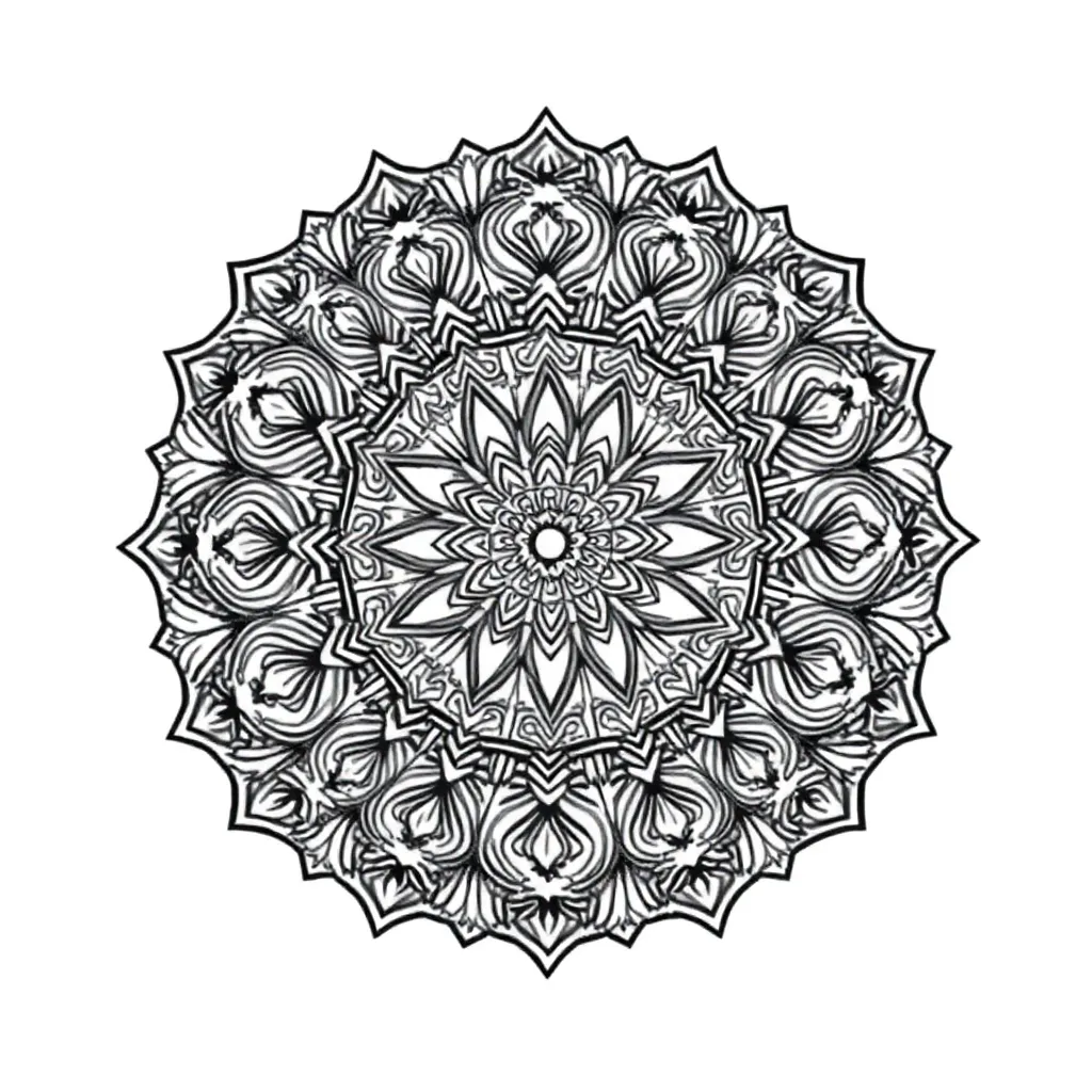 Mandalas coloring page