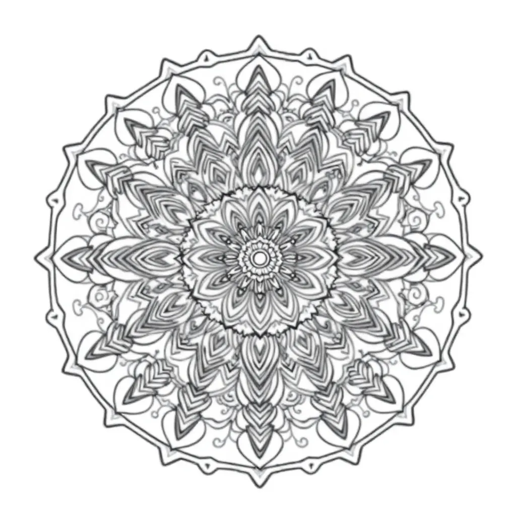 Mandalas coloring page