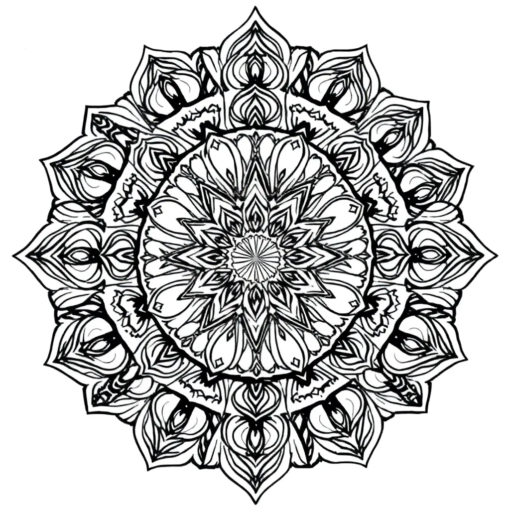 Mandalas coloring page