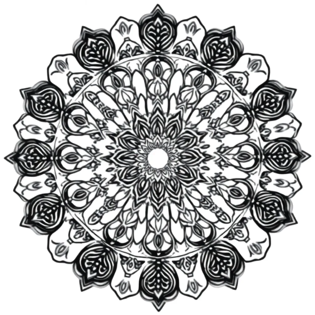 Mandalas coloring page