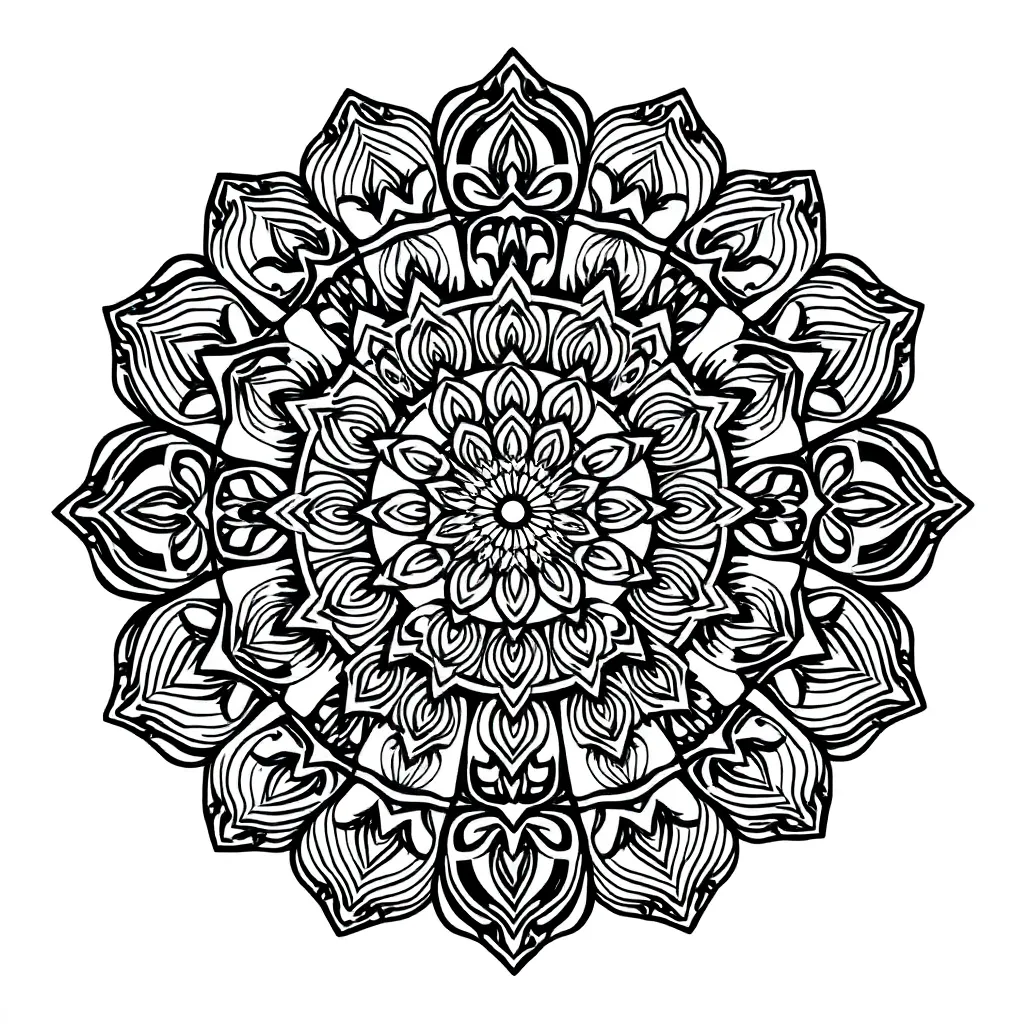 Mandalas coloring page