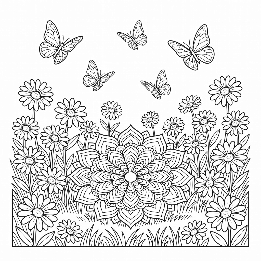 Mandalas coloring page