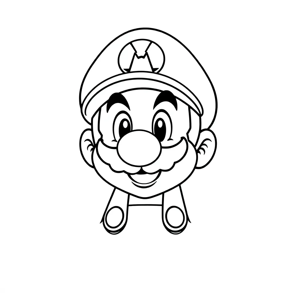 Mario coloring page
