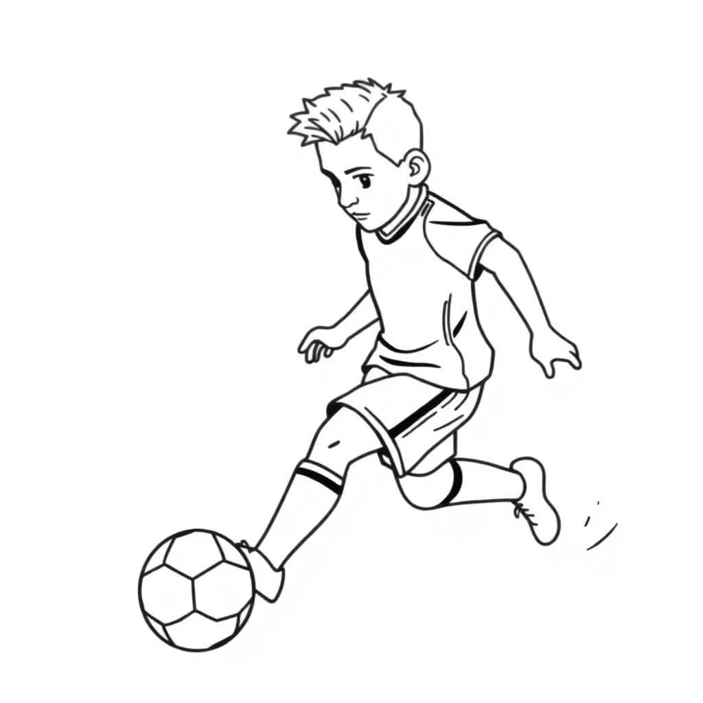 Messi coloring page