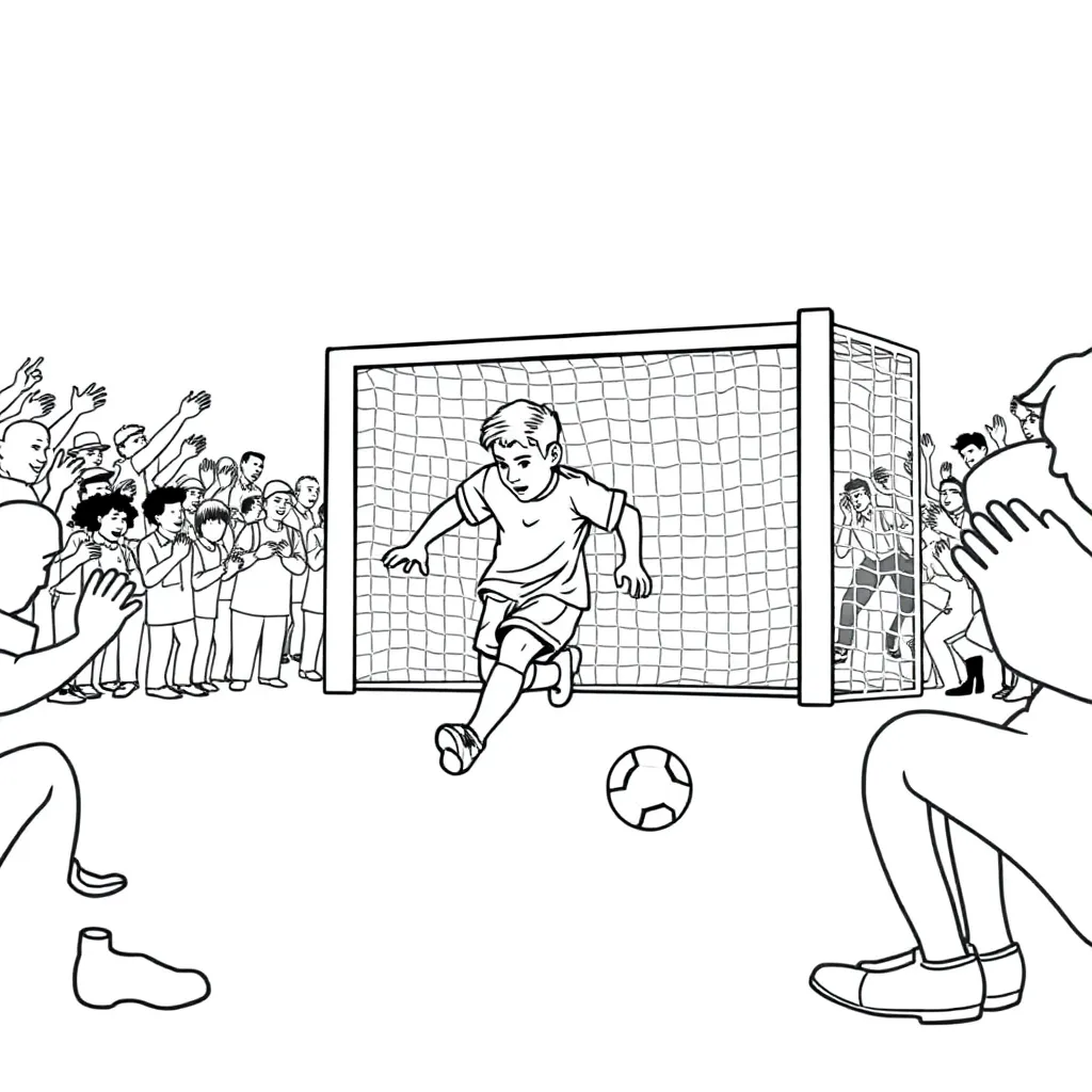 Messi coloring page