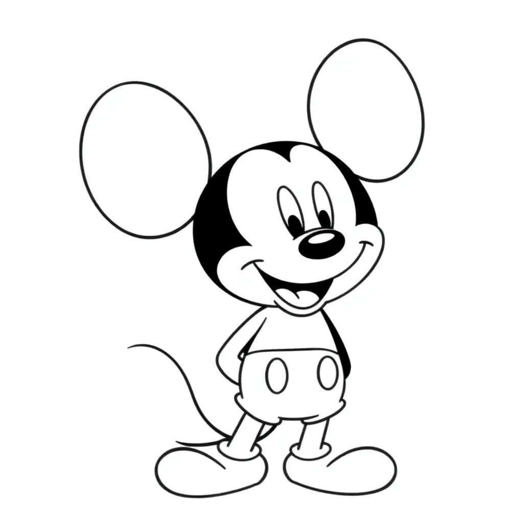 Mickey Mouse coloring page