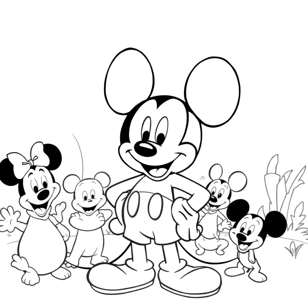 Mickey Mouse coloring page