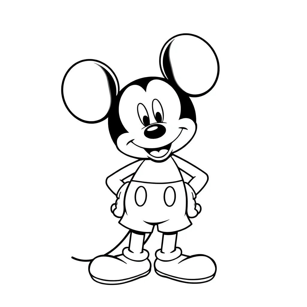Mickey Mouse coloring page
