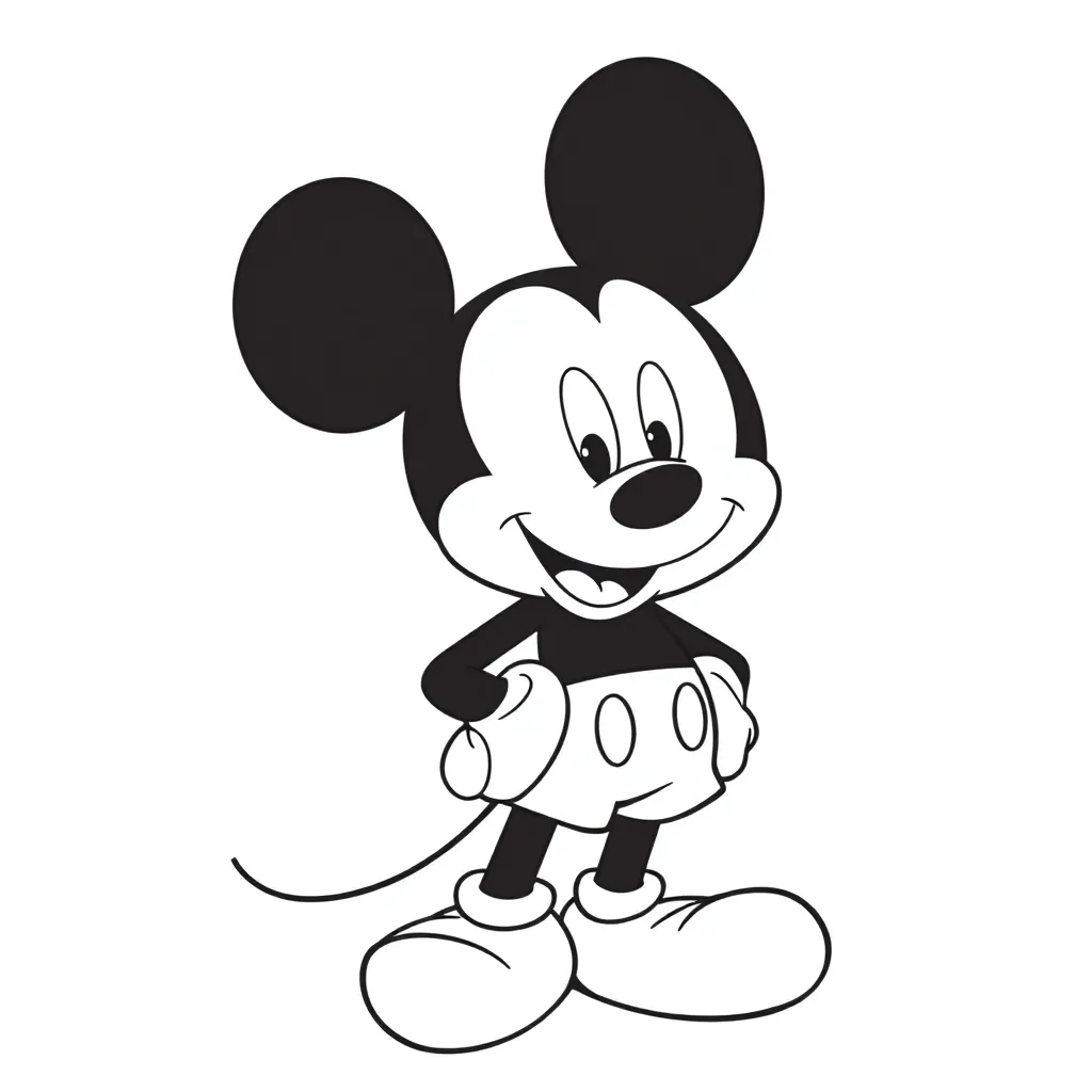 Mickey Mouse coloring page