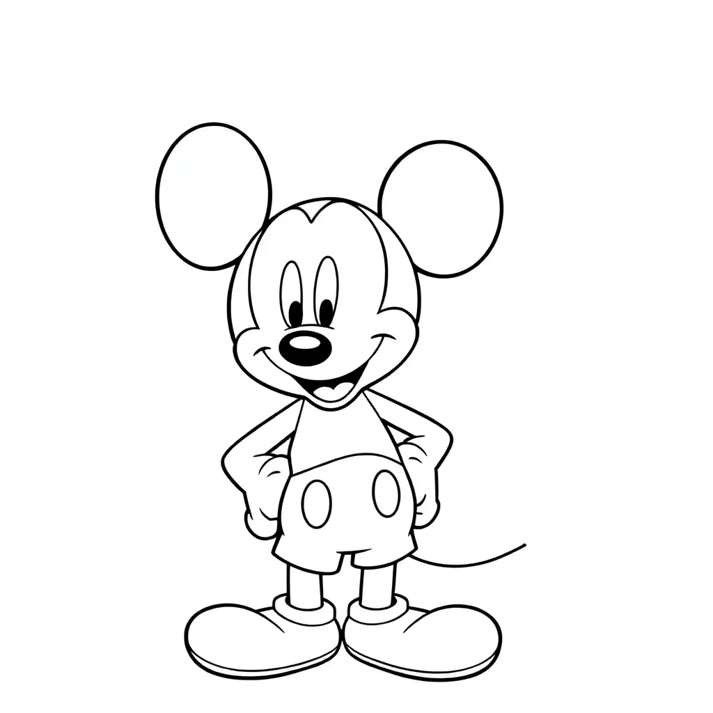Mickey Mouse coloring page