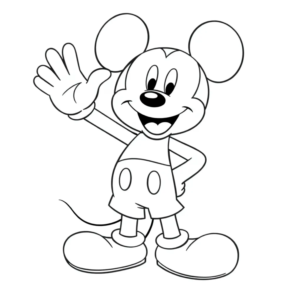 Mickey Mouse coloring page