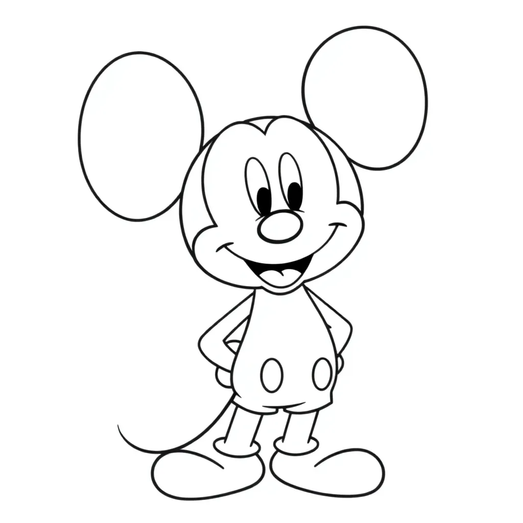 Mickey Mouse coloring page