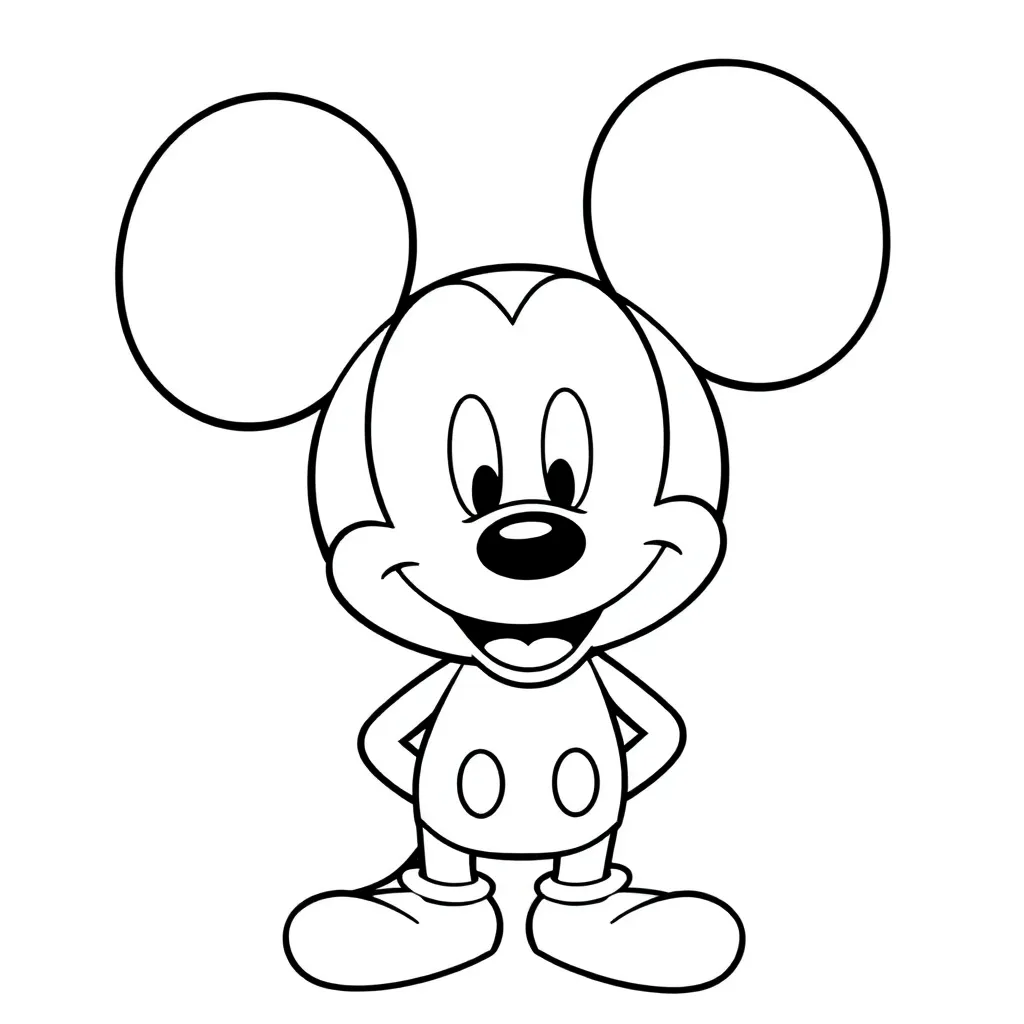 Mickey Mouse coloring page