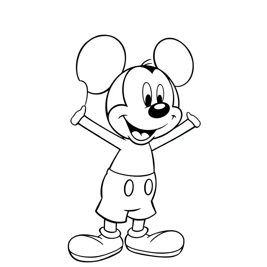 Mickey Mouse coloring page