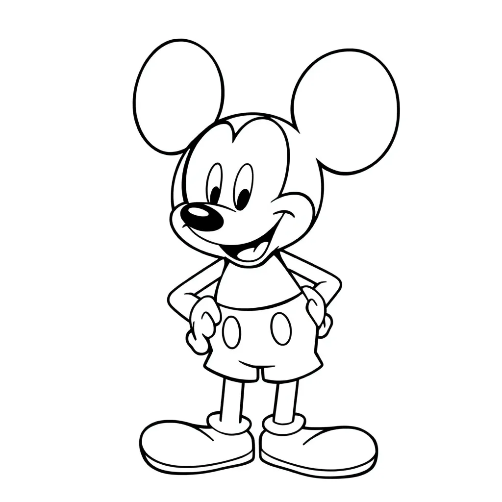 Mickey Mouse coloring page
