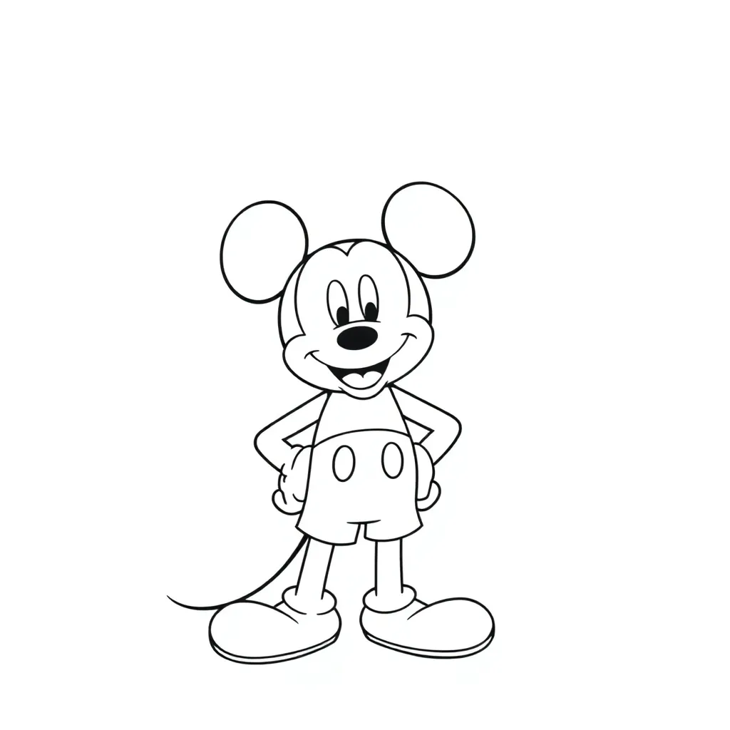 Mickey Mouse coloring page
