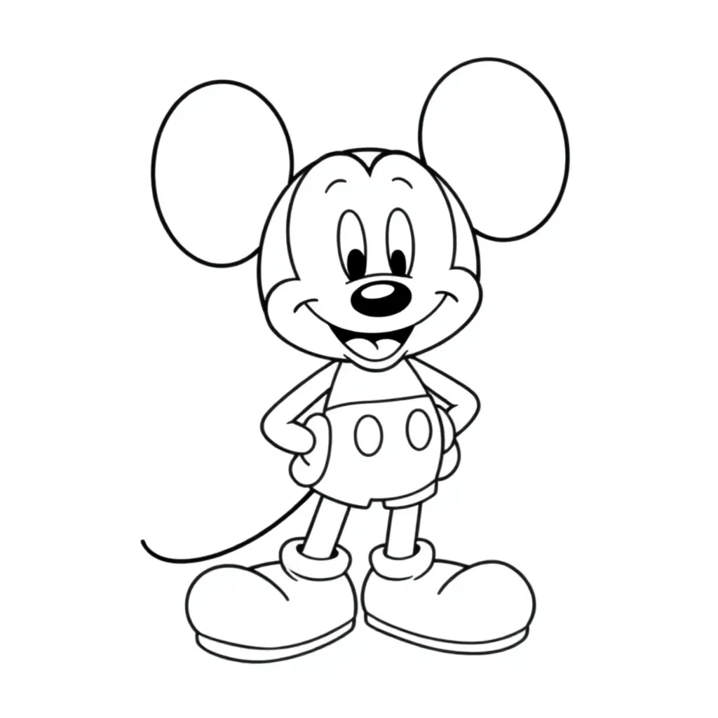 Mickey Mouse coloring page