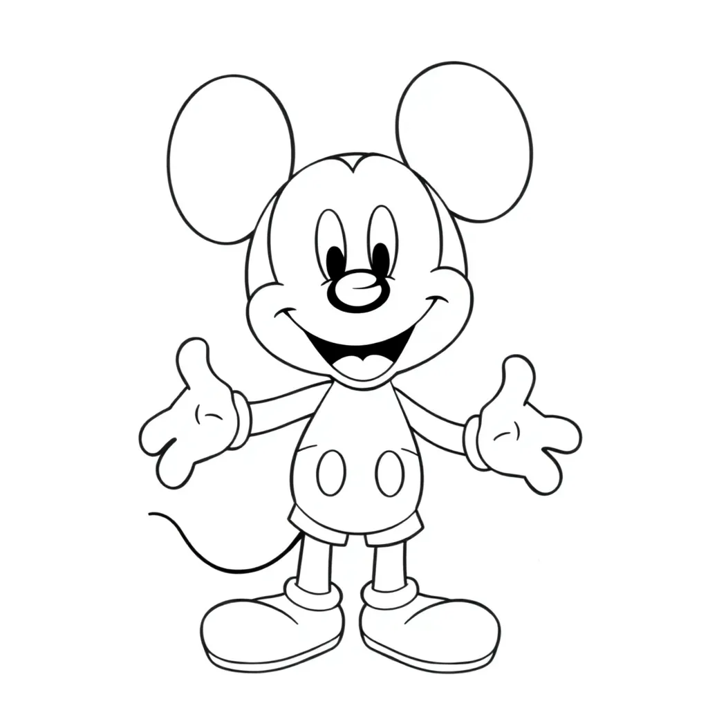 Mickey Mouse coloring page