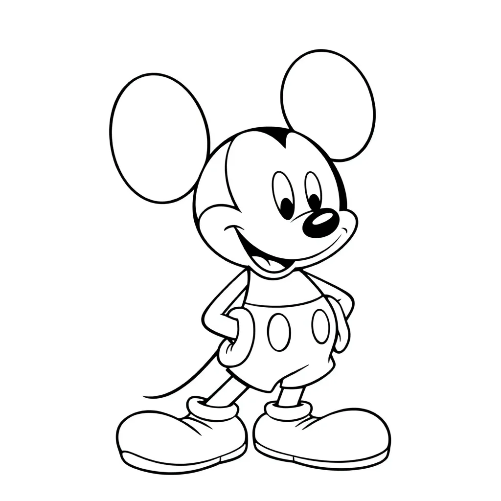 Mickey Mouse coloring page