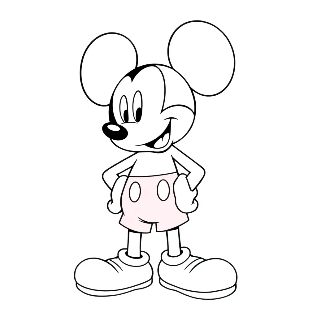 Mickey Mouse coloring page