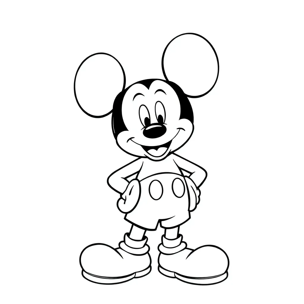 Mickey Mouse coloring page
