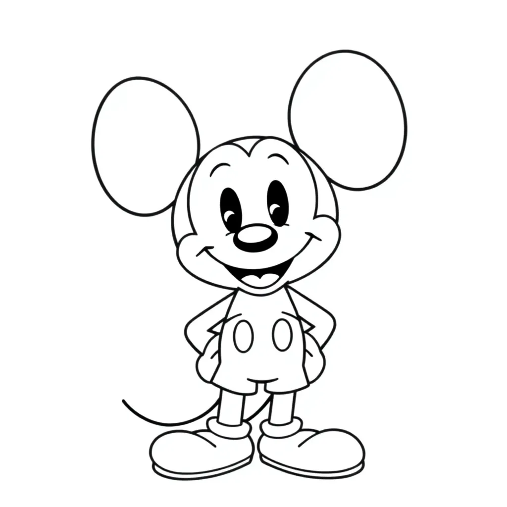 Mickey Mouse coloring page